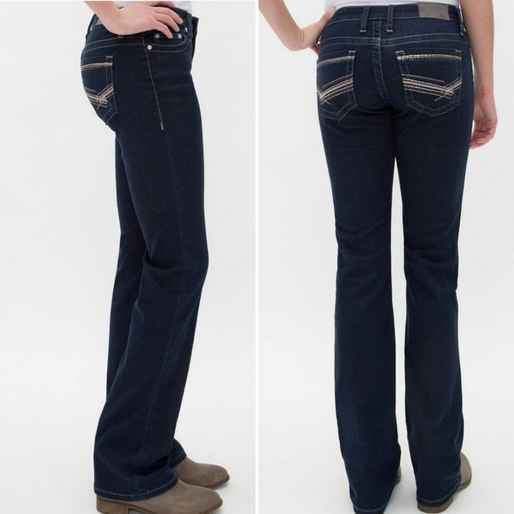 BKE Women's Deep Indigo Boot Cut Jeans